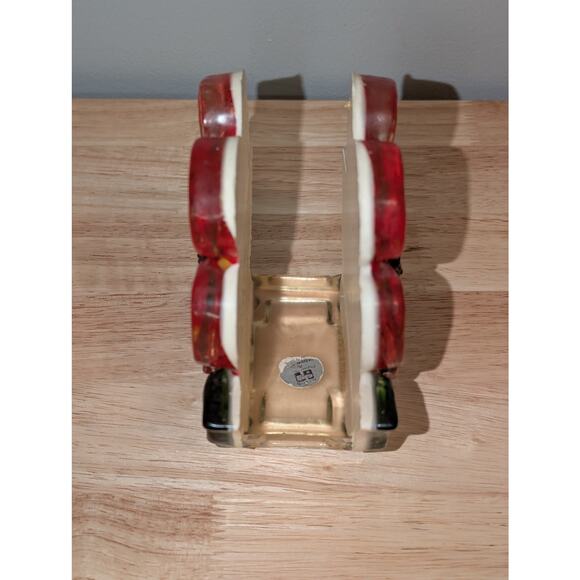 Vintage 1974 Design Gifts International Lucite Floral Mail Holder Napkin Holder - Picture 3 of 7